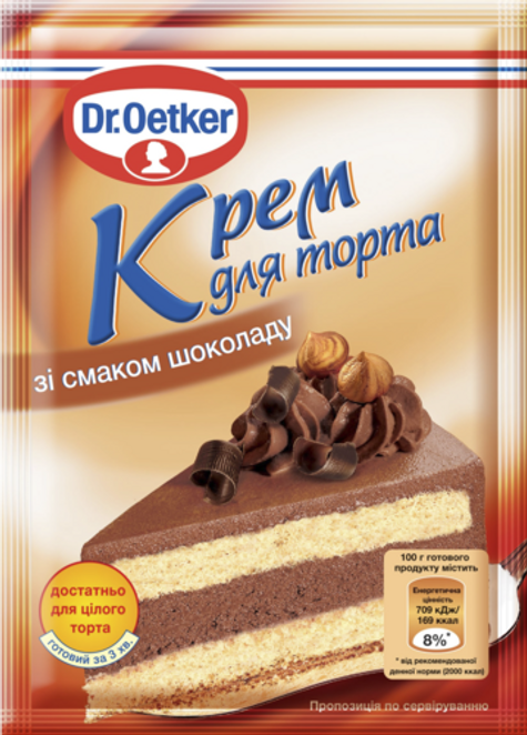 Dr. Oetker Крем для торта зі смаком шоколаду